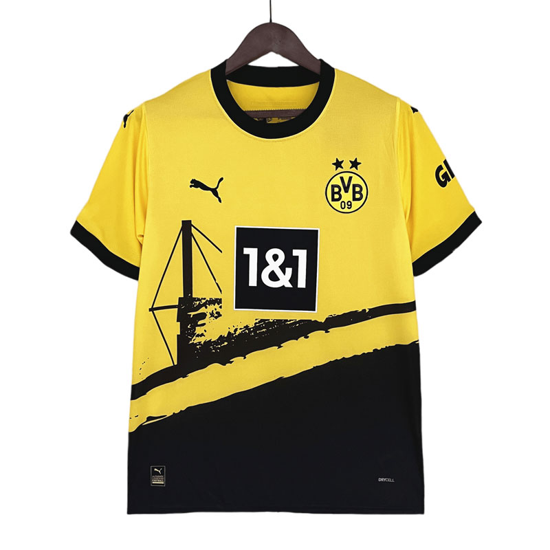 Billige Fotballdrakter Dortmund Hjemmedrakt 2023/24 Gul Sort Kortermet Herre