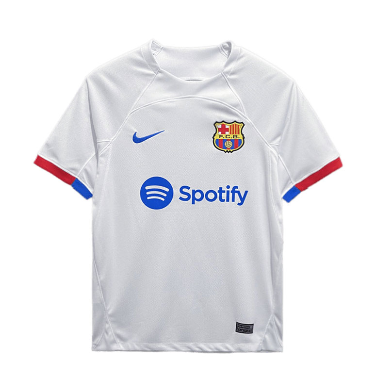 Billige Fotballdrakter FC Barcelona Bortedrakt 2023/24 Hvit Kortermet - Herre