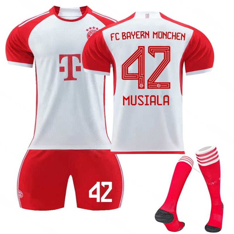 Billige Fotballdrakter FC Bayern München Herre 2023/24 Hjemmedrakt - MUSIALA #42