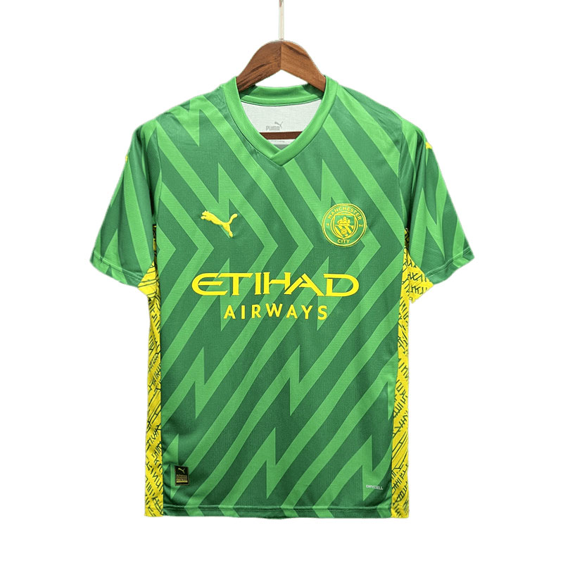 Billige Fotballdrakter Manchester City Goalkeeper Shirt 2023/24 Grønn Kortermet Herre