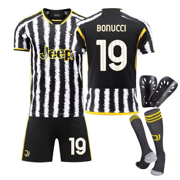 Bonucci 19 Juventus Hjemmedrakt 2023-2024 Kortermet + Korte bukser Herre