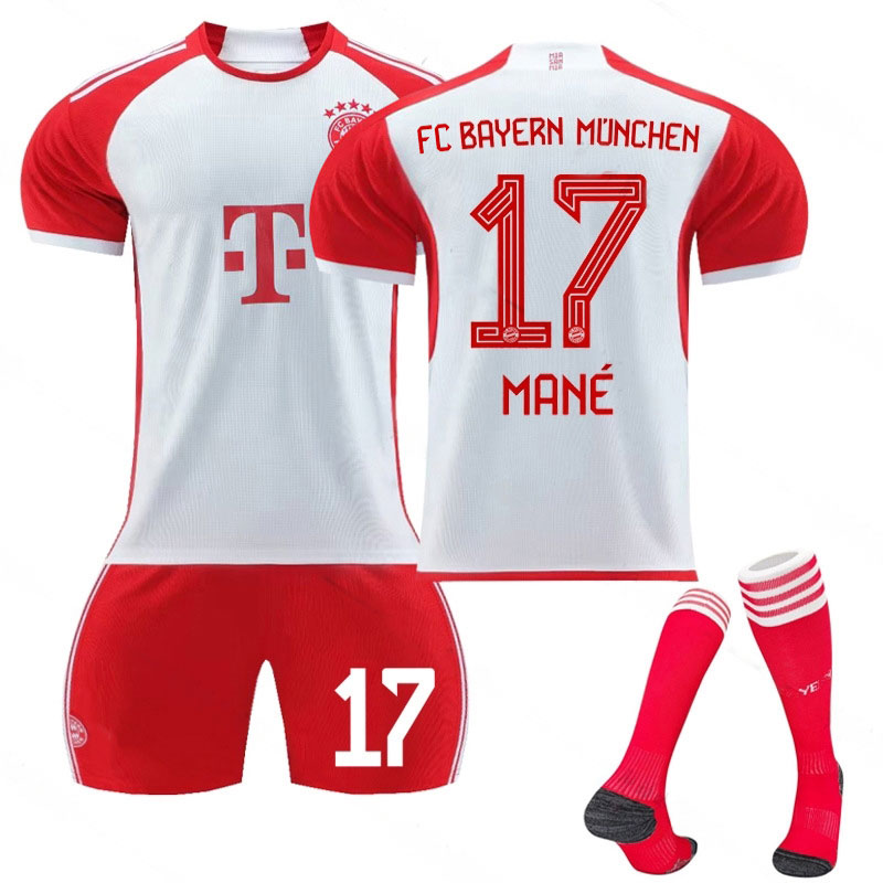 FC Bayern München 2023/24 Herre Hjemmedraktsett - Mané #17