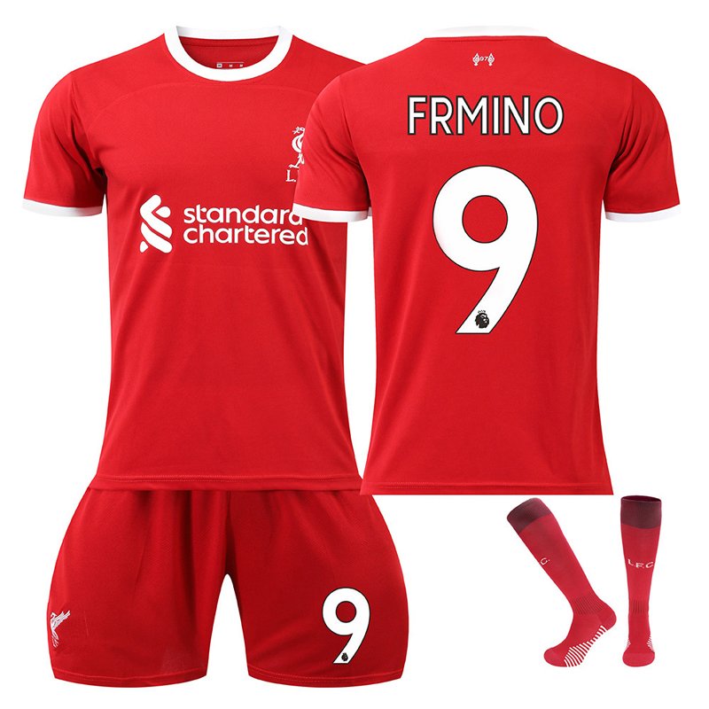 Firmino #9 Liverpool FC Hjemmedrakt 2023-24 Herre Kortermet + Korte bukser