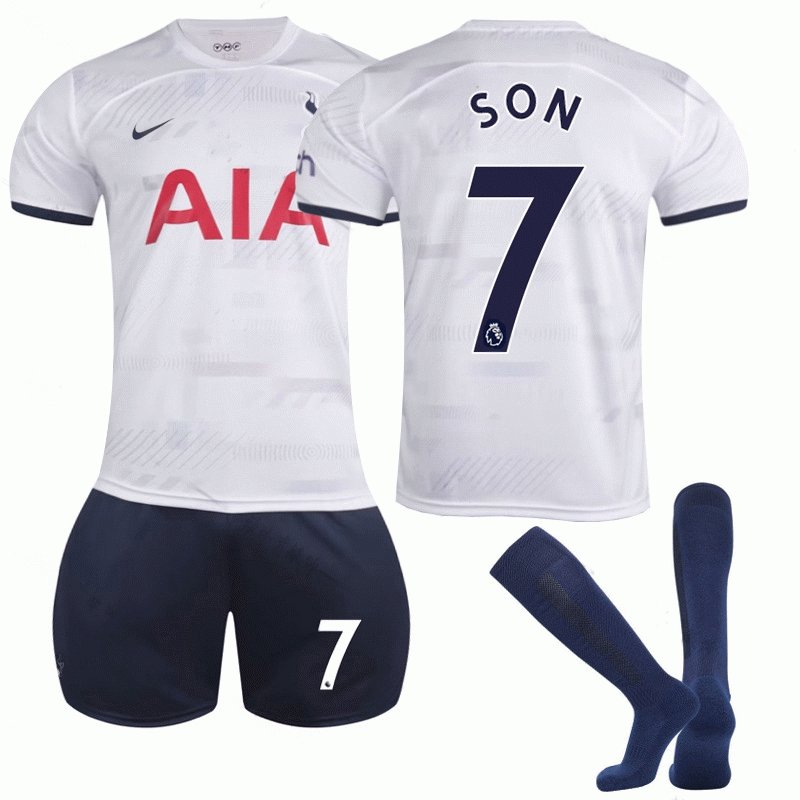Herre Tottenham Hotspur Hjemmedrakt 2023-2024 Kortermet + Korte bukser SON #7