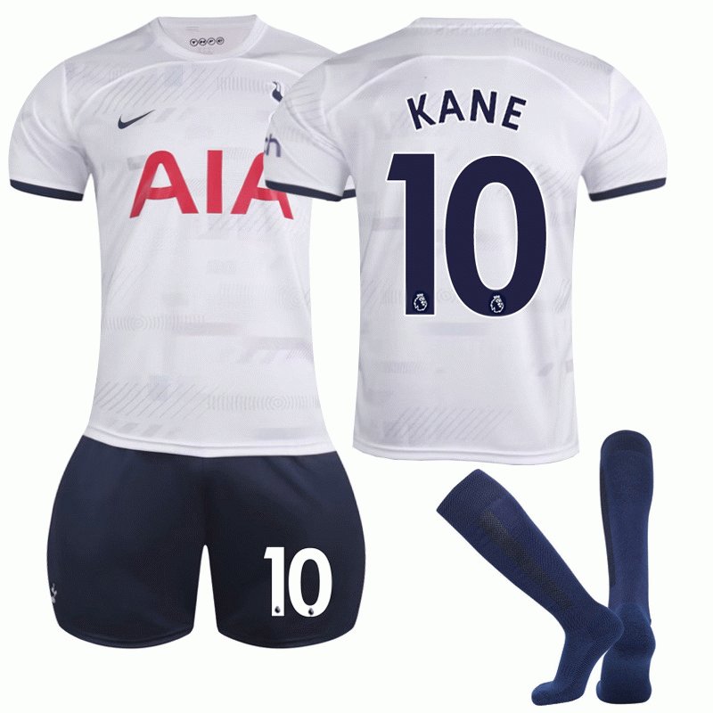 Herre Tottenham Hotspur KANE #10 Hjemmedrakt 2023/24 Kortermet + Korte bukser
