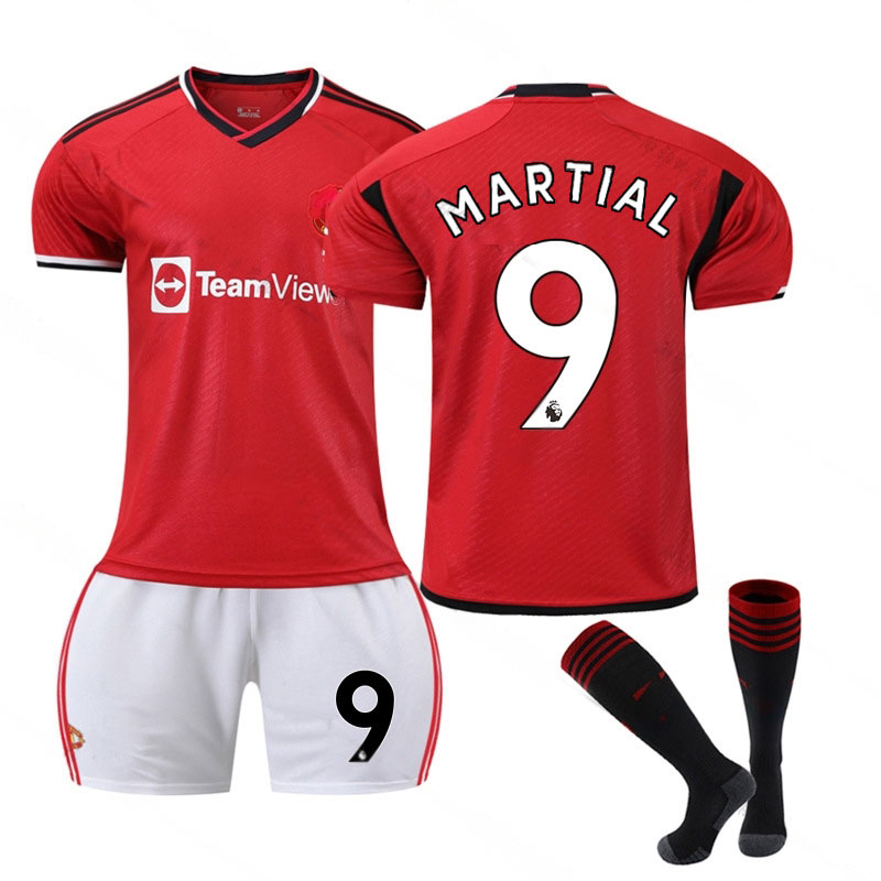 Martial #9 Manchester United Hjemmedrakt 2023/24 Herre Kortermet + Korte bukser