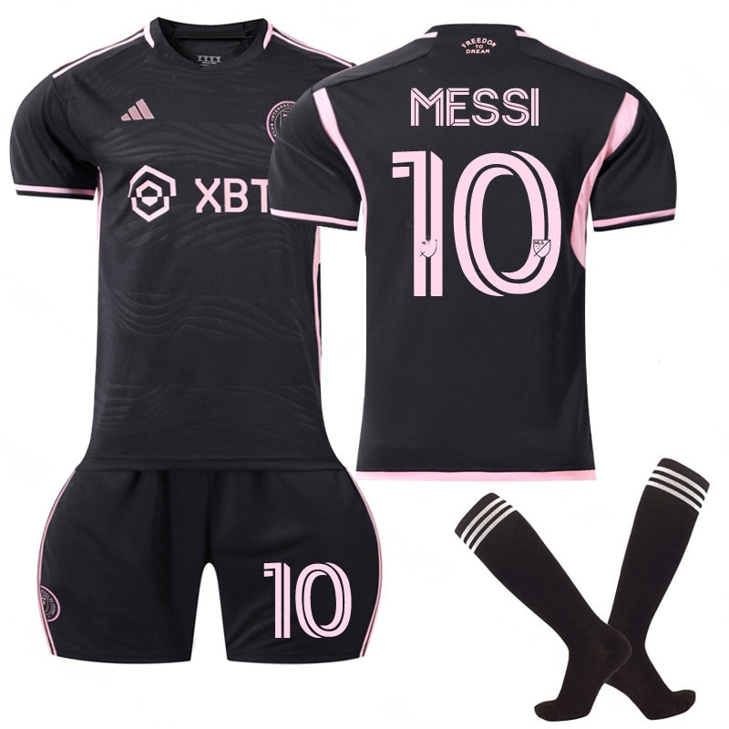 Messi #10 Inter Miami CF Bortedrakt 2023/24 Herre Kortermet + Korte bukser