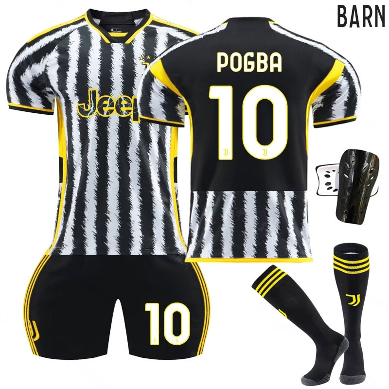 Pogba #10 Juventus Barn Hjemmedrakt 2023/24 Kortermet + Korte bukser