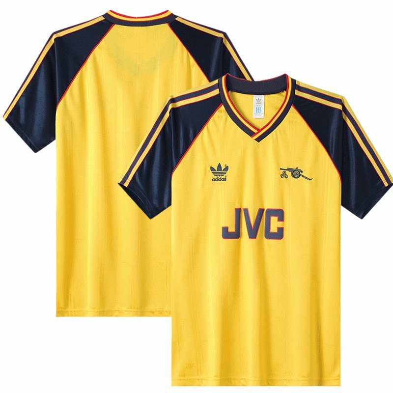 Retro Fotballdrakter Arsenal Bortedrakt 1988-1991 Kortermet Herre