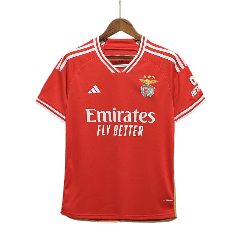 SL Benfica Hjemmedrakt 2023/24 Rød Kortermet Herre