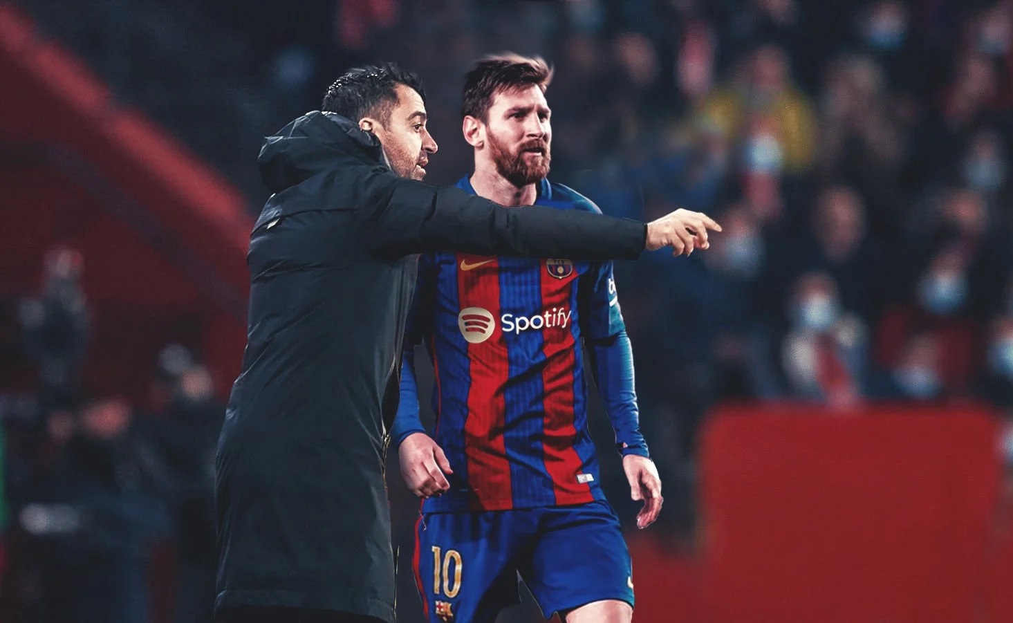 Xavi and Messi