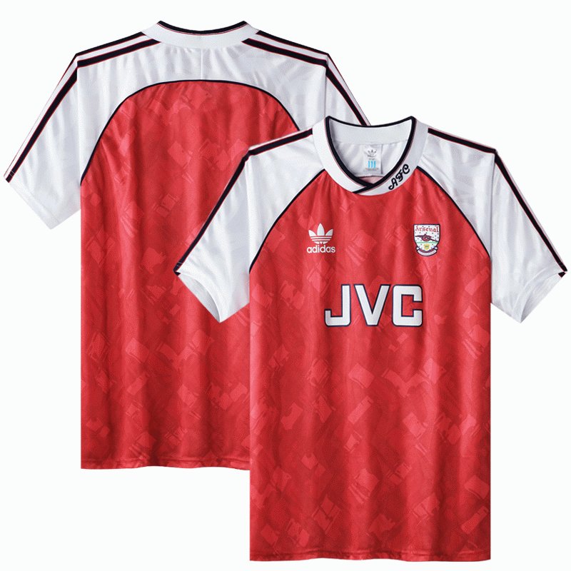 Arsenal Hjemmedrakt 1990-92 Retro Fotballdrakter Kortermet Herre