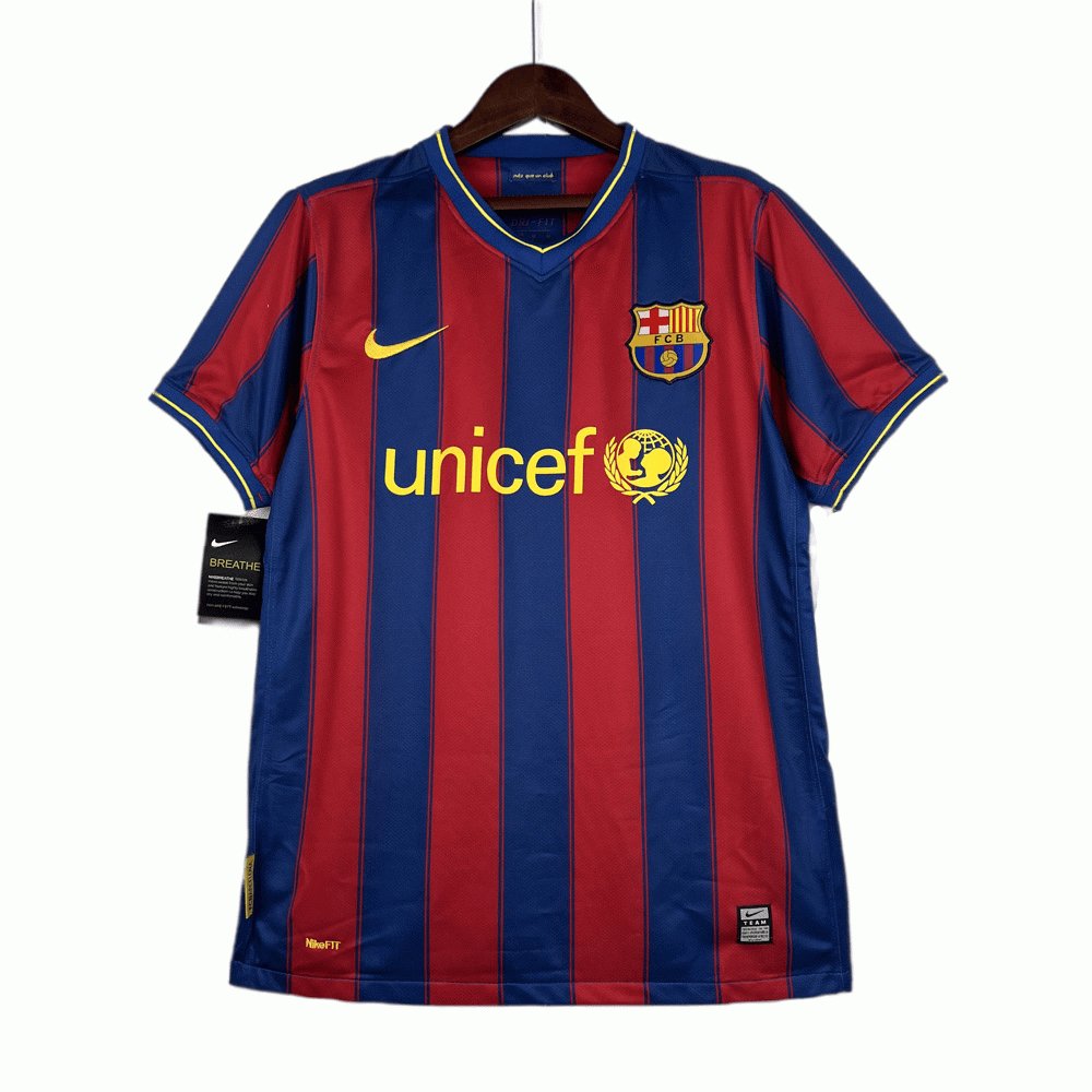 Billige Fotballdrakter FC Barcelona Hjemmedrakt 09/10 Kortermet - Herre