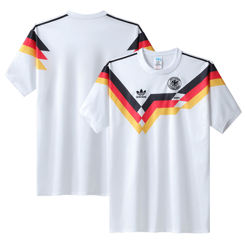 Herre Fotballdrakter West Germany 1990 World Cup Hjemmedrakt Retro Kortermet