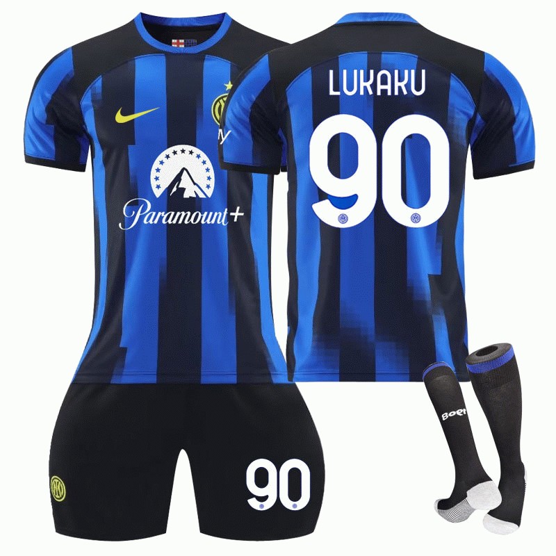 Inter Milan Hjemmedrakt 2023/24 Herre Kortermet + Korte bukser Lukaku #90