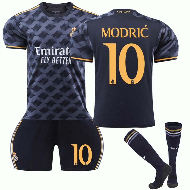 Modrić #10 Real Madrid Bortedrakt 2023/24 Herre Kortermet + Korte bukser