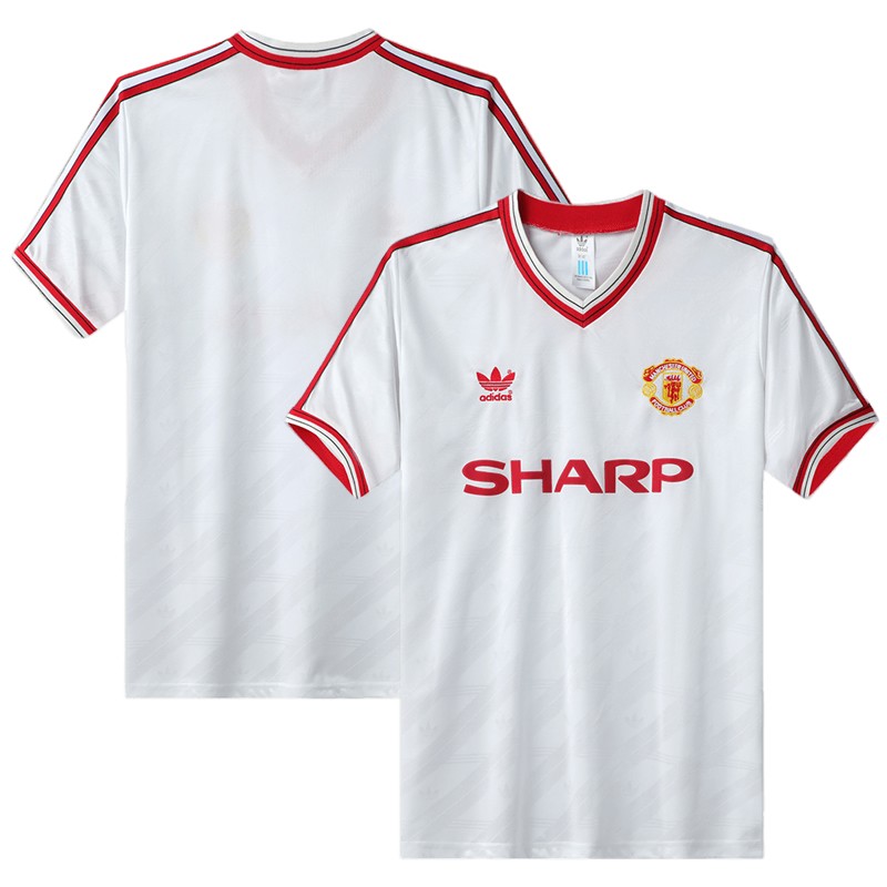 Billige Fotballdrakter Manchester United Bortedrakt 1986/88 Retro Herre Kortermet