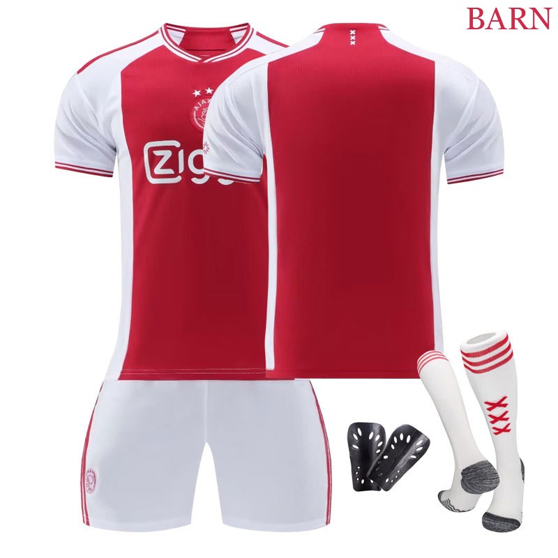 Billige fotballdrakter AFC Ajax Hjemmedrakt 23/24 Barn Kortermet + Korte bukser