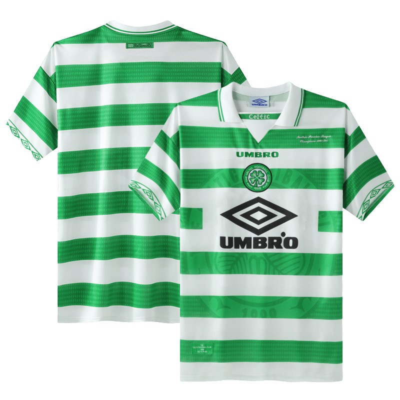 Celtic Hjemmedrakt 1998-99 Retro Fotballdrakter Herre Kortermet