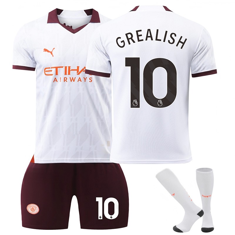 Grealish 10 Manchester City Bortedrakt 2023/24 Herre Kortermet + Korte bukser