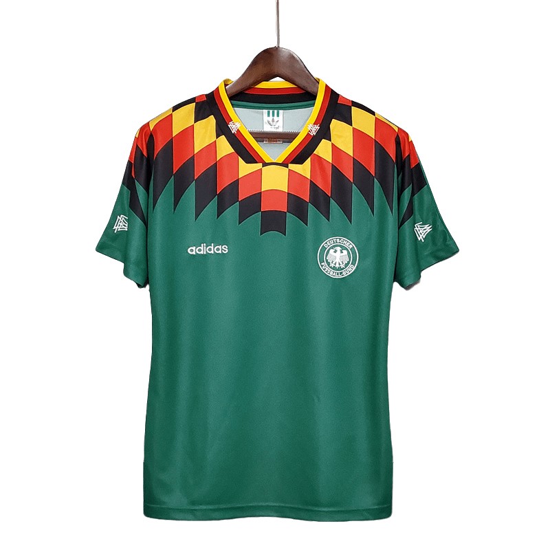 Herre Fotballdrakter Tyskland Bortedrakt 1994-1996 Retro Kortermet