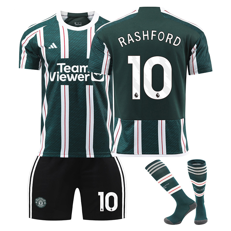 Manchester United Bortedrakt 2023/24 Herre Kortermet + Korte bukser Rashford 10