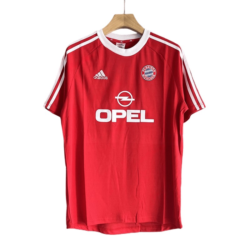 FC Bayern München Hjemmedrakt 2000-2001 Rød Kortermet Retro Trøye