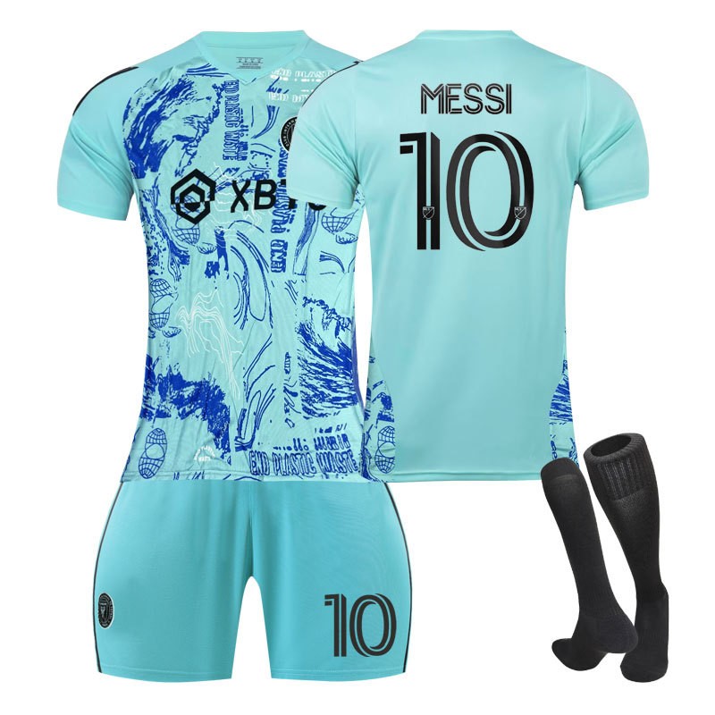 Messi 10 Inter Miami CF Fotballdrakt 2023 One Planet Herre Kortermet + Korte bukser