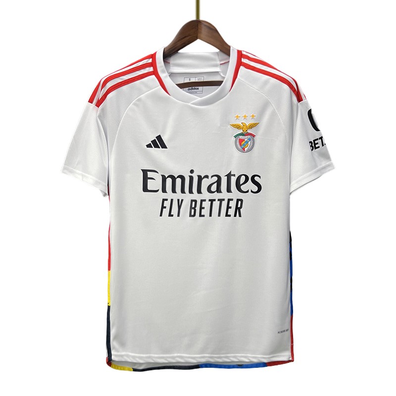 Benfica Tredjedrakt 2023/24 Hvit Kortermet