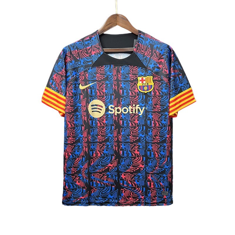 Billige Fotballdrakter Barca Pre-Match Suit 2023/24 Herre Kortermet