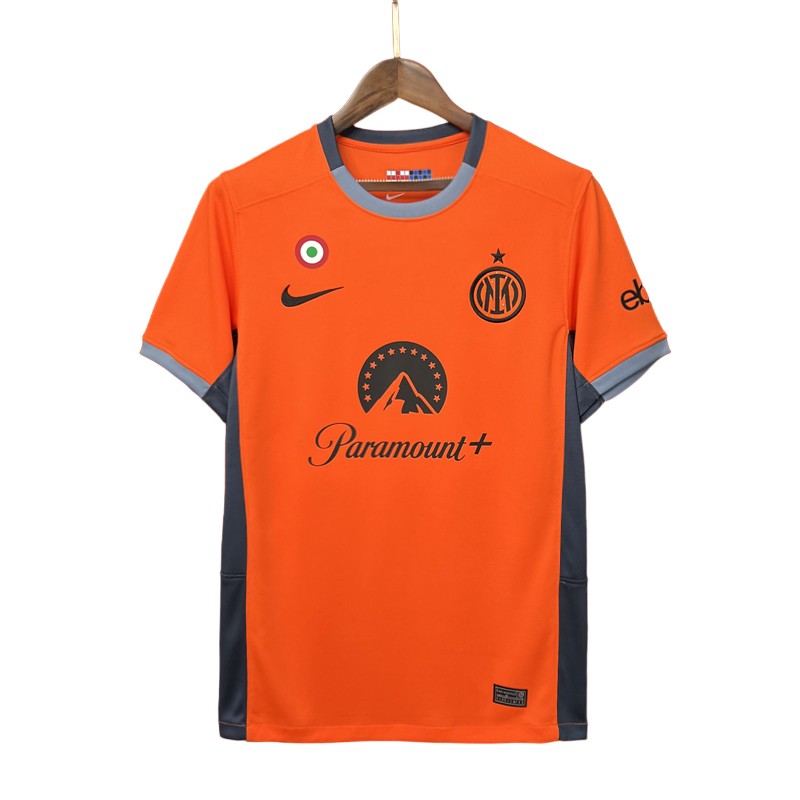 Billige Fotballdrakter Inter Milan Tredjedrakt 23/24 Orange Kortermet - Herre