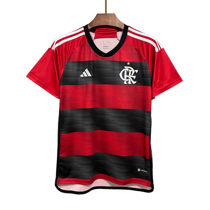 Flamengo Hjemmedrakt 2023/24 Rød Sort Kortermet