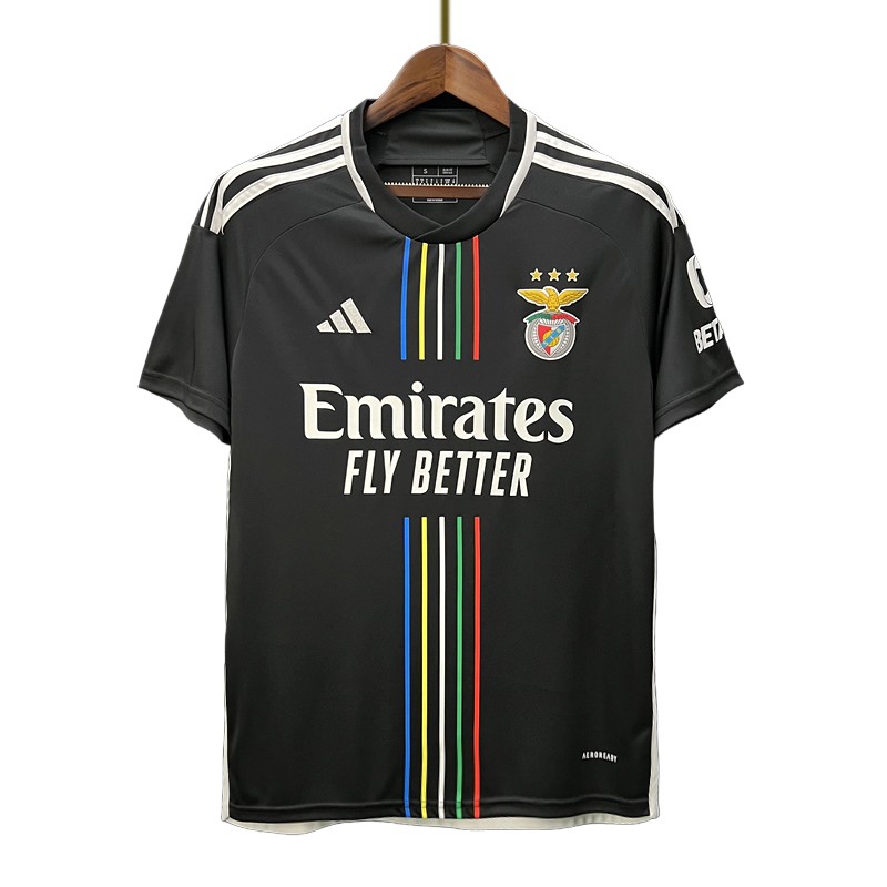 Fotballdrakter Benfica Bortedrakt 23/24 Sort Kortermet