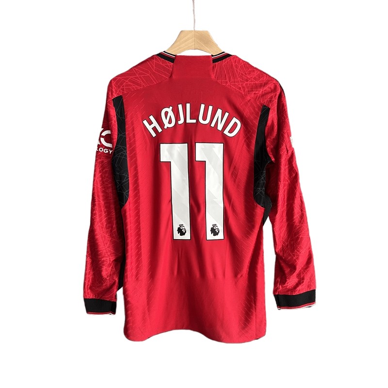 Man Utd Højlund 11 Hjemme drakt 2023-2024 Rød Langermet - Herre