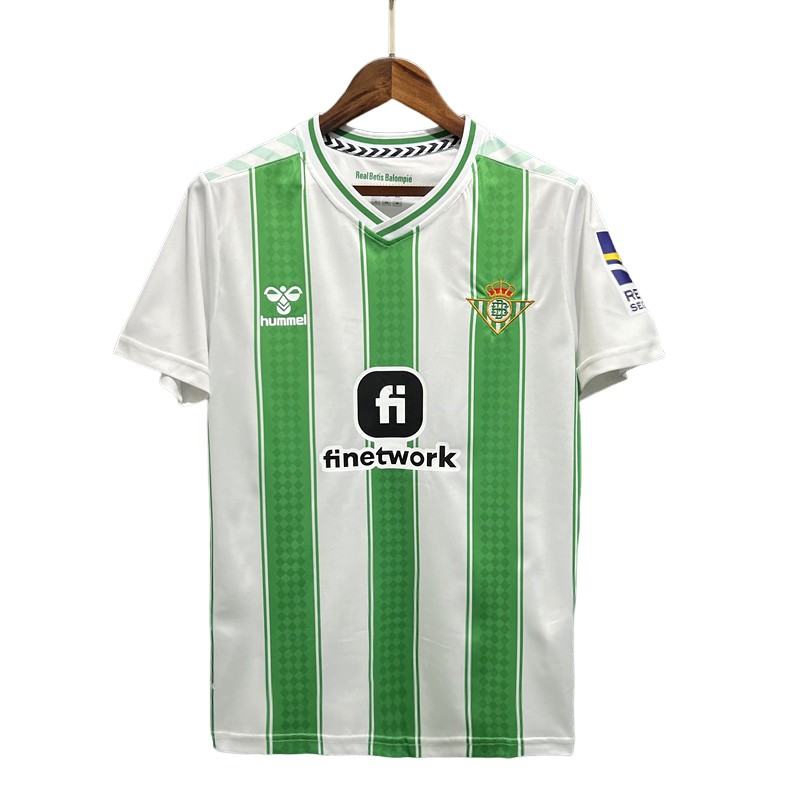 Nye Fotballdrakter Real Betis Hjemmedrakt 2023/24 Hvit Grønn Kortermet