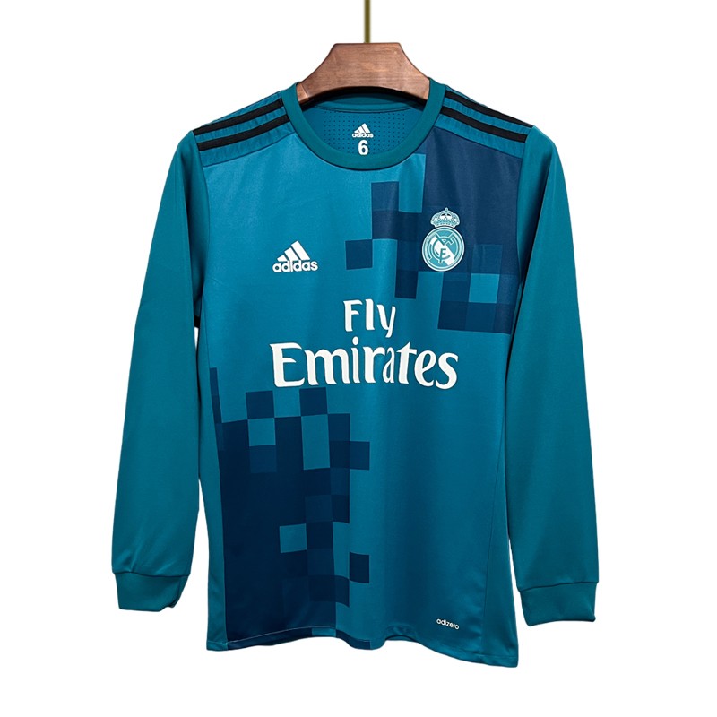 Real Madrid Tredjedrakt 2017/18 Retro Langermet