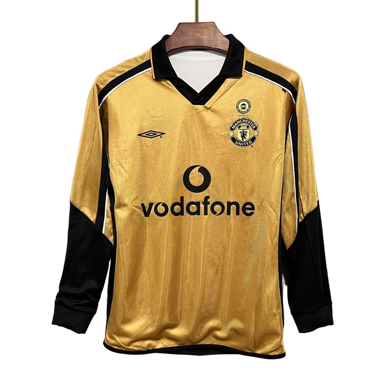 Retro drakter 2001/02 Manchester United 100th Anniversary Gull Langermet