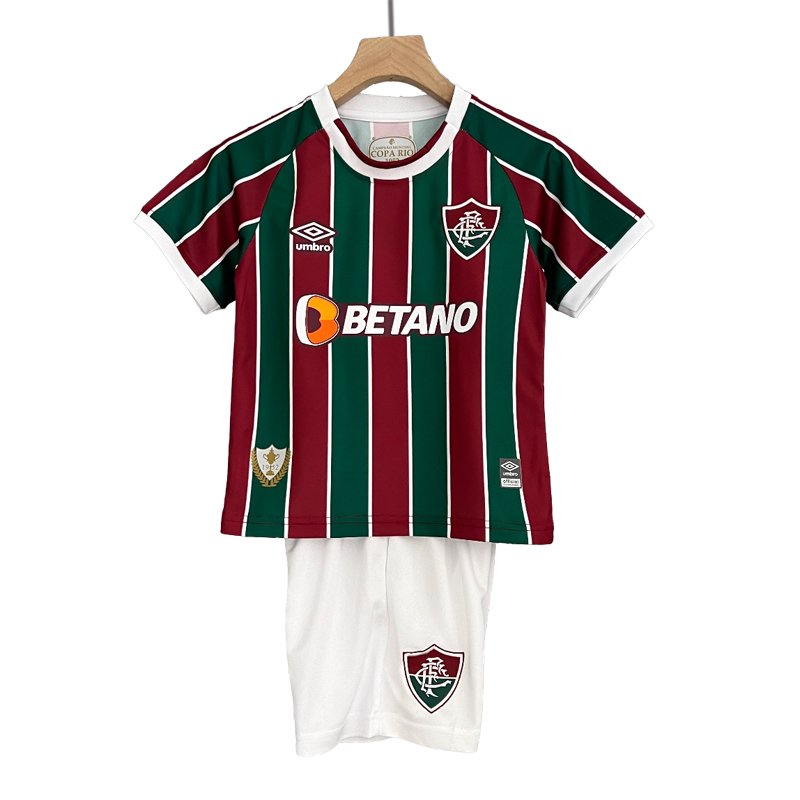Fluminense Hjemmedrakt 2023-24 Barn Kortermet + Korte bukser