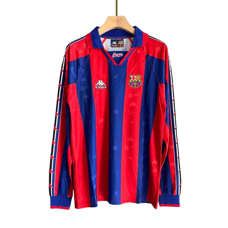 Fotballdrakter Herre FC Barcelona Hjemmedrakt 95/97 Retro Langermet