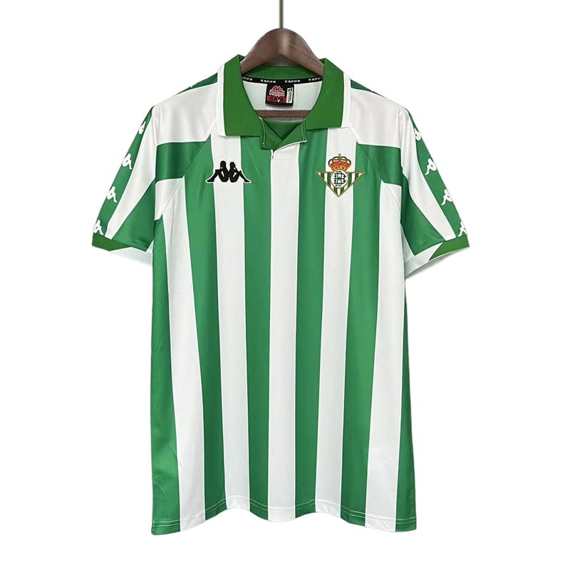 Fotballdrakter Herre Real Betis Hjemmedrakt 2000-01 Hvit Grønn Kortermet