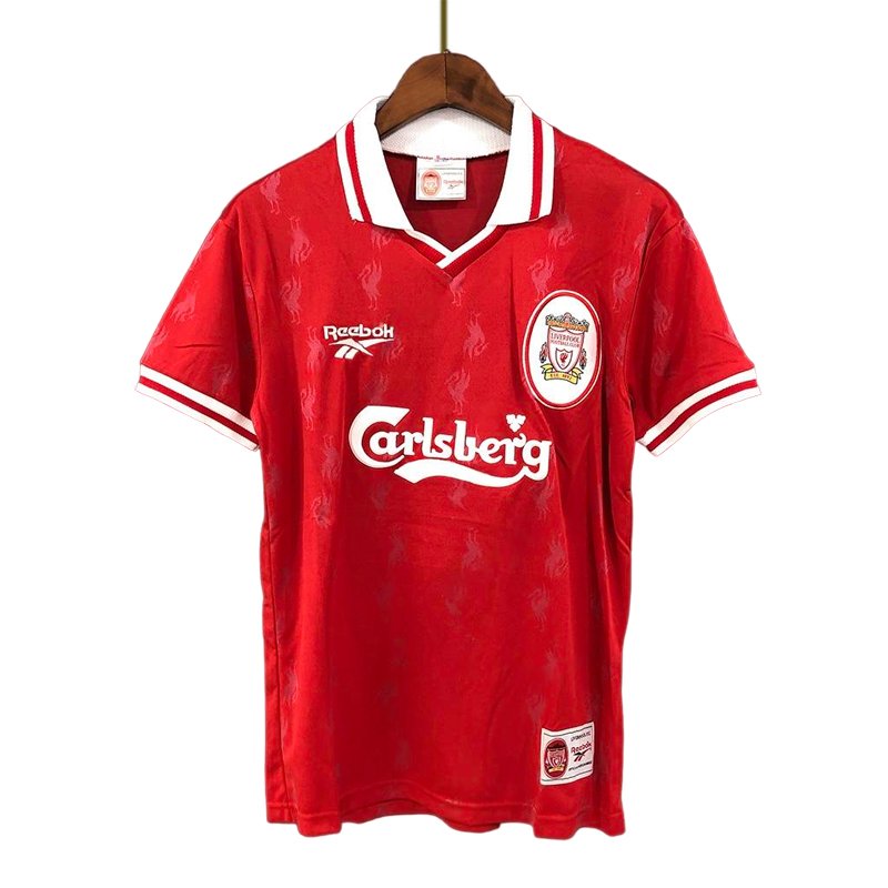 Herre Fotballdrakter Liverpool FC Hjemmedrakt 1996/97 Retro Kortermet - Rød