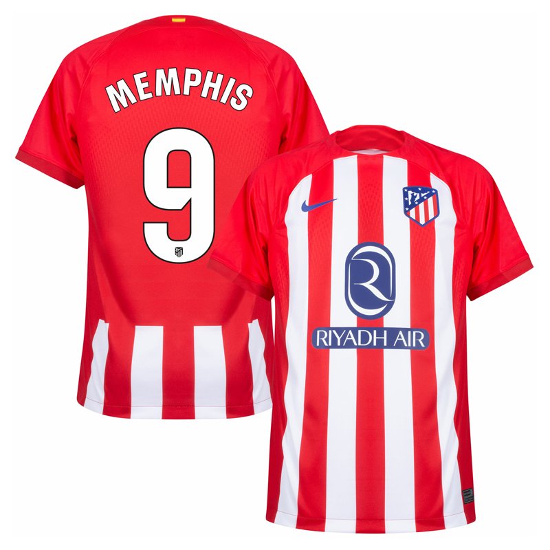 Memphis 9 Atletico Madrid Hjemmedrakt 2023/24 Herre Kortermet