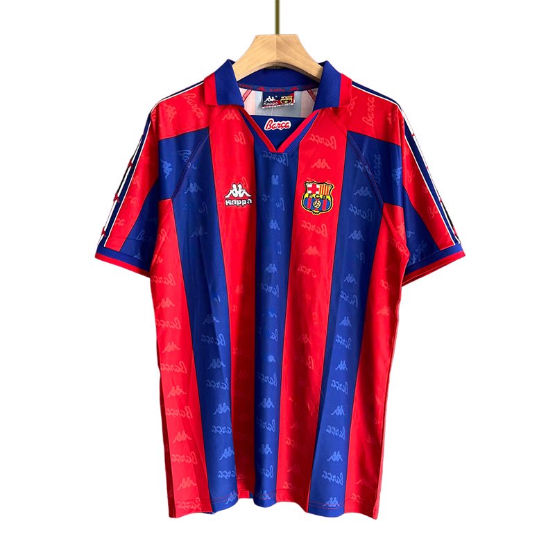 Retro Fotballdrakter Barcelona Hjemmedrakt 1995-97 Herre Kortermet