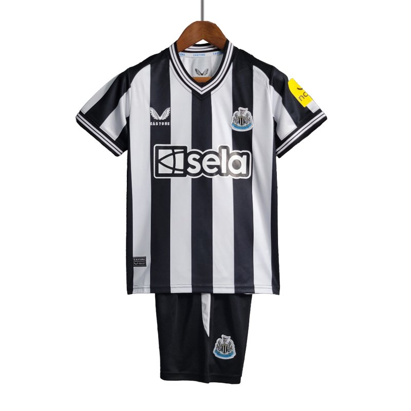Barn Fotballdrakter Newcastle United Hjemmedrakt 23/24 Kortermet + Korte bukser