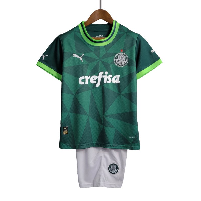 Fotballdrakter til Barn Palmeiras Hjemmedrakt 2023/24 Kortermet + Korte bukser