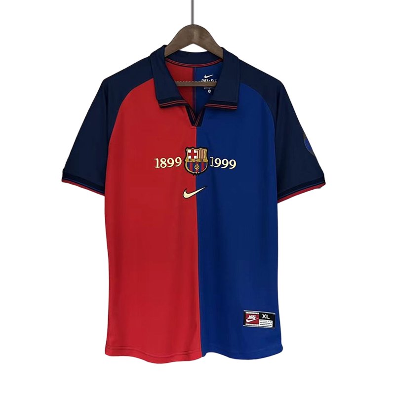 Herre Fotballdrakter Barcelona 100th Anniversary Retro Kortermet