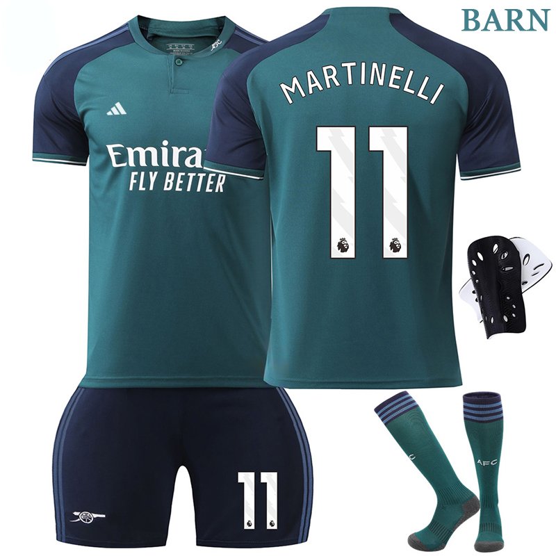 Martinelli 11 Arsenal Tredjedrakt 2023-2024 Kortermet + Korte bukser til Barn