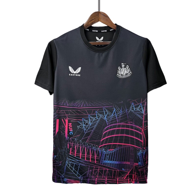 Newcastle United Pre-Match Fotballdrakt 2023/24 Sort Kortermet