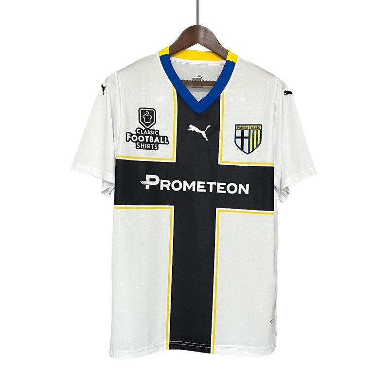 Parma Calcio 1913 Hjemmedrakt 2023/24 Hvit Sort Kortermet