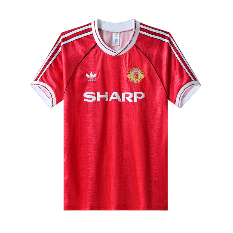 Manchester United Retro drakt 1990/92 Hjemmedrakt Herre Kortermet